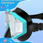 W WSTOO Kids Swim Goggles with Nose Cover,Snorkel Diving Swimming Mask for Youth 5-15,HD 3-Window Wide Vision Anti-Shattered Lens Anti-Fog&Leak