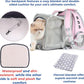 Lollimeow Cat Carrier Backpack, Bubble Dual Expandable Backpack Carrier, Pets and Small Dogs,Airline-Approved, Designed for Travel, Hiking, Walking & Outdoor Use (Dual Expandable-Pink)