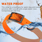 Dogline Biothane Waterproof Dog Collar Strong Coated Nylon Webbing with Black Hardware Odor- Proof for Easy Care Easy to Clean High Performance Fits Small Medium or Large Dogs, Hunter Orange
