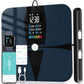 Lepulse Body Composition Scale, 8 Electrode Bathroom Smart Scale with BMI, Body Fat, Muscle Mass, Scale for Body Weight and Fat with 20 Body Fat Scale, Large Color Display and Report (Black)