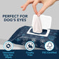 NOVEHA Dog Eye Wipes - Tear Stain Remover for Dogs - Formulated to Remove Eye Debris, Tear Stains & Eye Discharge - Plant Based, Safe, Convenient, and Large Unscented Wipes (100 Count x 3 Packages)