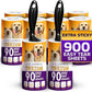 Lint Rollers Pet Hair Value 10 Pack of 900 Sheets / 10 Refills, Sticky Roller Pet Hair, Lint Remover Dog/Car Hair, Fuzz, Animal Fur, Large Lint Removal Roller Clothe, Couch, Furniture
