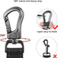 TwoEar 6FT 1IN Strong Black Dog Leash with 2 Padded Handles, Traffic Handle Extra Control, Comfortable Soft Dual Handle, Auto Lock Hook, Reflective Walking Lead for Small Medium and Large Dogs