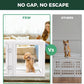 FXW AuraSpace Acrylic Indoor Unleashed Dog Playpen for Puppies and Small Dogs, 24 Inch, 10 Panels, White