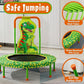 36 Inch Toddler Trampoline with Handle, Outdoor Indoor Trampoline for Kids, Mini Trampolines with Handlebar, Gifts for Boys and Girl, Small Kid Baby Trampolines