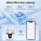 Wireless Earbuds, 2025 Bluetooth 5.3 Headphones HiFi Stereo 50H Playback Ear Buds with Led Digital Display, ENC Noise Cancelling Earbuds for Laptop Computer, iOS, Android, White