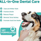 Pet Dental Finger Wipes for Dogs & Cats, Dog Teeth Cleaning Wipes Tooth Brushing Kit by Remove Plaque and Tartar & Freshens Breath Buildup No-Rinse Dog Finger Toothbrush