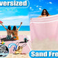 Oversized Turkish Beach Towel Blanket Cotton Giant XL Sandproof Towels Huge Linen XXL Extra Large Big Throw Quilt Blankets for Adults Cloud Travel Camping Glamping Accessories Essentials