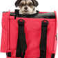SturdiBag Pro 2.0 Pet Travel Carrier for Cats and Dogs | Soft Sided Pet Carrier Bag with Safety Clips and Seatbelt Straps for Airplane or Car Travel | Cube, Hot Pink