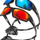 Polarized Sports Sunglasses for Men 100% UV Protection Wrap Around Unbreakable Sun Glasses for Fishing Driving