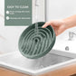 Coomazy Large Silicone Slow Feeder Dog Bowls, Interactive Puzzle Toy for Pets Food Training, Keeps Dogs Busy, Prevents Puppy Overeating (Dark Green, Large: 3.2Cup)