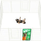 FXW Rollick Unleashed Dog Playpen for Indoor, Yard, RV Camping, 45 inch 16 Panels for Large Dogs, White│Patented