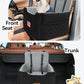 Dog Car Seat for Small/Medium Dogs Under 35lbs,Memory Foam Dog Booster Seats,Detachable and Washable Traval Pet Car Seat, Dogs Bed with 2 Safety Belts(Balck/Grey)