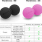 5BILLION Peanut Massage Ball - Double Lacrosse Massage Ball & Mobility Ball for Physical Therapy, Deep Tissue Massage Tool for Myofascial Release, Muscle Relaxer, Pink