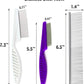 7 Pcs Pet Dog Grooming Comb, Metal Head Comb for Long Hair, Dog Tear Stain Remover Combs, Hair Combs Remover for Dogs Cats, Pet Grooming Tool Removes Crust, Mucus and Stains - 5 Types
