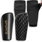 Soccer Shin Guards for Kids Youth Adults - Shin Pads and Sleeves with Optimized Insert Pocket for Boys Girls Men Women for Football Games - Protective Soccer Equipment