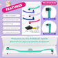 RYERCAT Set of 2 Dual Sided Cat Toothbrush - Kitten Toothbrush with Micro Head to fit into Cat/Kittens Mouth - Cat Dental Care Supplies - Pet Toothbrush for Cats(Lavender Purple & Ocean Blue)