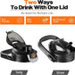 TKK Half Gallon Water Jug Sport Bottle with Straw 2 in 1 Lid Dishwasher Safe BPA Free Leakproof Large Capacity Tritan Plastic Bottle 1/2 Gallon 64oz Water Bottle for Gym Travel Camping Outdoor, Black