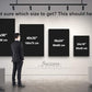Boxing Gloves Neon Canvas Print Motivational Canvas Print Wall Art Office Decor, Entrepreneur Motivation, Hustle Artwork, Boxing Neon Print, Fighter Gym Sign, Hustler Art Neon Sign (24" x 18")
