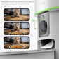 Automatic Cat Feeder with Camera - 5G WiFi Auto Cat Food Dispenser, 1080P HD Video with Night Vision, 1-15 Meals, 1-99 Portions, 2-Way Audio, Keeps Food Fresh, 4L Timed Pet Feeder Also for Dogs