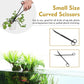 hygger Long Stainless Steel Premium Aquarium Tools, 4 PCS Aquatic Plant Tweezers Scissors Spatula Kits Comes with 1 Cleaning Cloth, for Fish Tank Starters