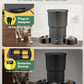 Gimars 5L Automatic Cat Feeder for 2 Cats, Programmable 1-6 Meals Cat Food Dispenser with Stainless Steel Bowl, Easy Setup, Dual Power Supply,10s Meal Call Timed Pet Feeder for Cats and Small Dogs
