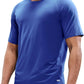 MIER Men's Dry Fit Workout T-Shirts Athletic Running Tee Short Sleeve Crew Neck Gym Tops, Polyester, Moisture Wicking