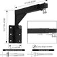 Adjustable Heavy Duty Bag Hanger,Wall Mount Punching Bag Hanger,Thickened Steel Plate and Stainless Steel kit for Home Gym Indoor Outdoor (Supports up to 900Ib)