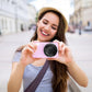 Digital Camera, 4K 64MP, 18X Zoom, Point and Shoot Digital Camera with 64GB TF Card & 2 Batteries, Portable Rechargeable Small Camera for Kids Teens Adult, Purple