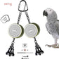 Colorday Bird Toys Parrot Talking Coach & Interactive Voice Bell for Parakeet, African Grey, Amazon Parrots, Quaker, Cockatiel, Conure (Blue)