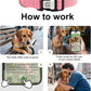 Dog Collar with Waterproof AirTag Holder & Anti-Lost QR Code, Cute Bling Warpping Adjustable Width for Small Medium Large Pet (Red, L)