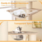 Tangkula 69” Tall Cat Tree, Multi-Layer Wood Cat Tower with Scratching Posts, Perch, Condo, Space Capsule, Hammock, Washable Cushions, Modern Cat Tree Tower for Indoor Cats Large Adult