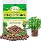 Halatool 12LB Expanded Clay Pebbles for Potted Plants Organic Lightweitht Clay Leca Balls for Hydroponics Gardening Orchids Drainage Decoration Aquaponics Aquariums