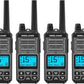 Midland GXT67 Pro GMRS Two Way Radio - 4 Pack Bundle