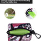 Petmolico Dog Poop Bag Holder Leash Attachment, Dog Waste Bag Dispenser Zippered Pouch, Fits Any Leash, Includes Free Roll of Poop Bags Dispenser - 2 Pack, Colorful Leopard