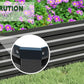 MGNO 2pcs 12x4x1FT Galvanized Raised Garden Bed-Outdoor Planter Box for Vegetables-Metal Garden Bed,RRectangle Planting Box for Herb,Flower,Black