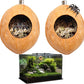 2 Pack Jumping Spider Enclosure Accessories with Walnut Shell Moss and Magnet, Natural Material Jumping Spider Hide