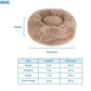 Best Pet Supplies Round Donut Dog Bed with Plush Faux Fur Fabric, Calming, Anti-Anxiety Cushion for Indoor Pets, Slip-Resistant Base, Soft Ergonomic Support - Caramel, 24x24x7''