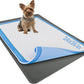 Skywin Dog Pad Holder Tray for 24x36 Inches Training Pads - Easy to Clean and Store Perfect for Dog Potty Tray – Silicon Wee Wee Pad Holder, No Spill Pee Pad Holder for Dogs (Grey)