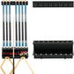 Pool Cue Rack Stick Holder Billiards Pool Cue Rack Hardwood Pool Cue Set Holder for 8 Cues Sticks Storage Pool Table Accessories Equipment Organizer