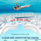 Swim Goggles, Polarized Adult Swimming Goggles Bungee Strap No Hair Pulling Anti-fog Pool Goggles for Men Women