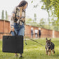 PETSFIT 36" Dog Playpen with Dual Zipper Doors –Sturdy Foldable Puppy Playpen for Medium Dogs with Removable Mesh Top and Leakproof Bottom