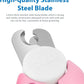 Flexzion Dog Cat Nail Clipper and Trimmer, Pet Toe Claw Scissor Grooming Tool with Stainless Steel Blades File Easy Grip Handle Safety Guard Avoid Overcutting for Small Medium Large Breed Puppy, Pink