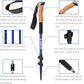 Aihoye Trekking Hiking Poles - 2 Pack Adjustable Walking Sticks, Collapsible Lightweight Aluminum 7075, Hiking Sticks with Quick Flip-Lock and Comfortable Cork Grips