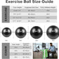 Yoga Ball, 22-30 Inch Extra Thick Exercise Ball for Workout Fitness Balance, Anti Burst Chair for Home and Office Desk, Includes Hand Pump & Workout Guide Access