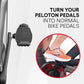 Pedal Converters for Peloton Bike & Bike+ - Ride The Peloton with Sneakers - Platform for Look Delta Pedals - Great for Kids