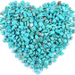 WAYBER 2 Lbs/920g Green Turquoise Decorative Stones Irregular Aquarium Pebbles Crystal Rocks Quartz Gravels for Fish Turtle Tank/Succulent Plants/Air Plants Decoration (Fill 2 Cups)