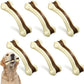 Sosation 6 Pcs Dog Toys for Aggressive Chewers Nylon Beef Flavor Bones Tough Puppy Teething Toys Puppy Chew Bones for Large Medium Small Breed Dogs Puppies Pets Chew Toys(Medium)