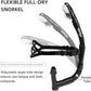 Seago Swim Snorkel for Lap Swimming, Dry Top Front Swimmer Snorkel for Adult Youth, Snorkel Gear Swimming Training Equipment in Pool and Open Water with Comfy Head Pads Food-Grade Silicone Mouthpiece