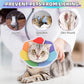 KOOLTAIL Cat Cone Collar, Adjustable Soft Comfortable Cat Recovery Collar to Stop Licking, Foldable Donut Water Resistant Pet Cone for Small Large Cats Kittens After Surgery Flower M